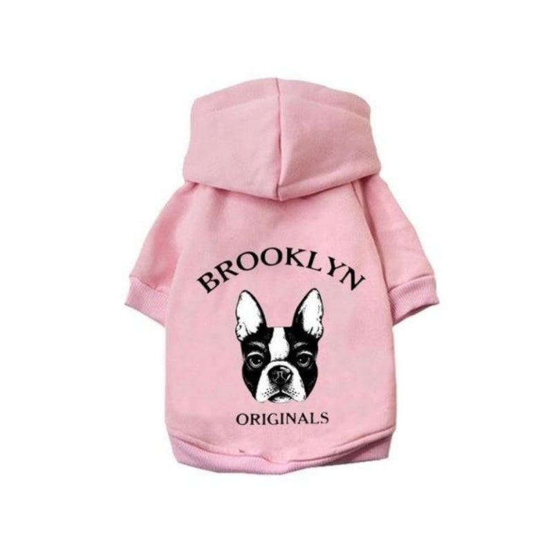 KFX-5219261 Cozy Cotton Hoodie for Dogs - Warm and Loose Fit in Black, Grey, Red, Sizes S-XXL