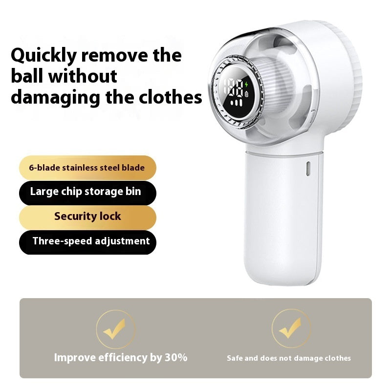 KFX-5221053 Fur Ball Trimmer with Digital Display and Large Storage for Efficient Fabric Care