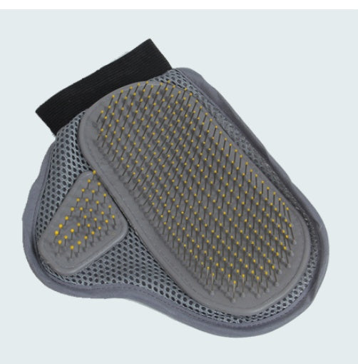 KFX-5222461 Pet Bathing and Massage Gloves - Metal Brush, 23.5x18.5cm
