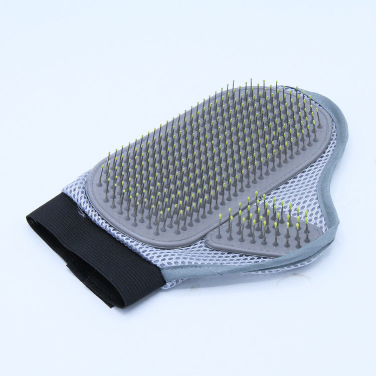 KFX-5222461 Pet Bathing and Massage Gloves - Metal Brush, 23.5x18.5cm