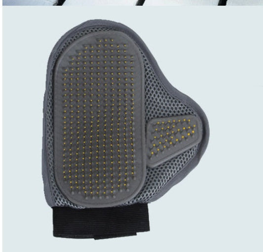 KFX-5222461 Pet Bathing and Massage Gloves - Metal Brush, 23.5x18.5cm