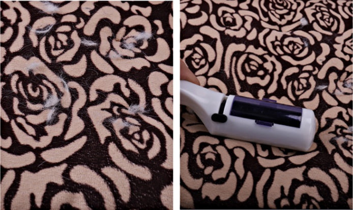 KFX-5228221 Pet Hair Remover Brush - Reusable Soft Adhesive Tool for Dog and Cat Fur Cleanup