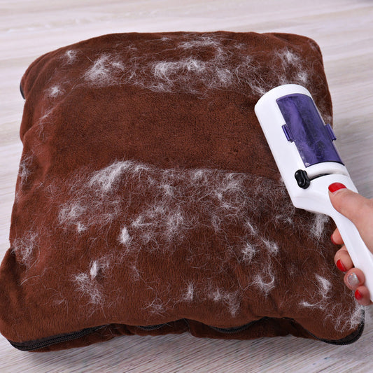 KFX-5228221 Pet Hair Remover Brush - Reusable Soft Adhesive Tool for Dog and Cat Fur Cleanup