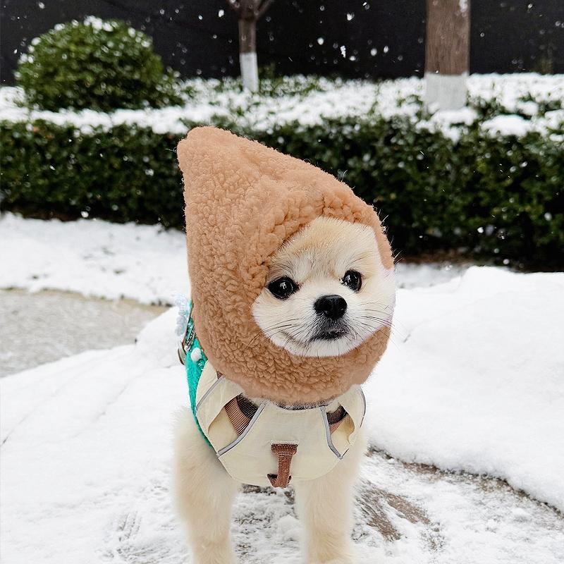 KFX-5231165 Cute Casual Winter Pet Hooded Hats - Various Styles for Small Pets