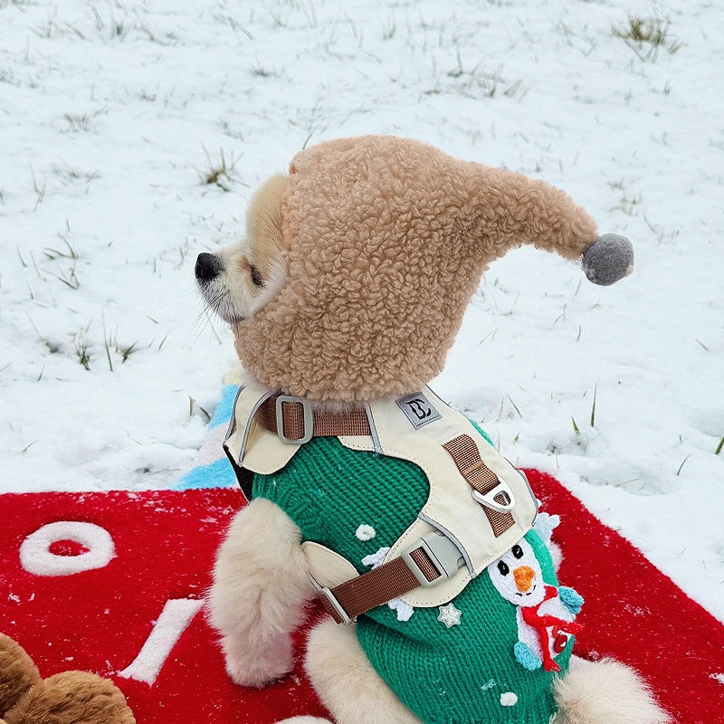 KFX-5231165 Cute Casual Winter Pet Hooded Hats - Various Styles for Small Pets