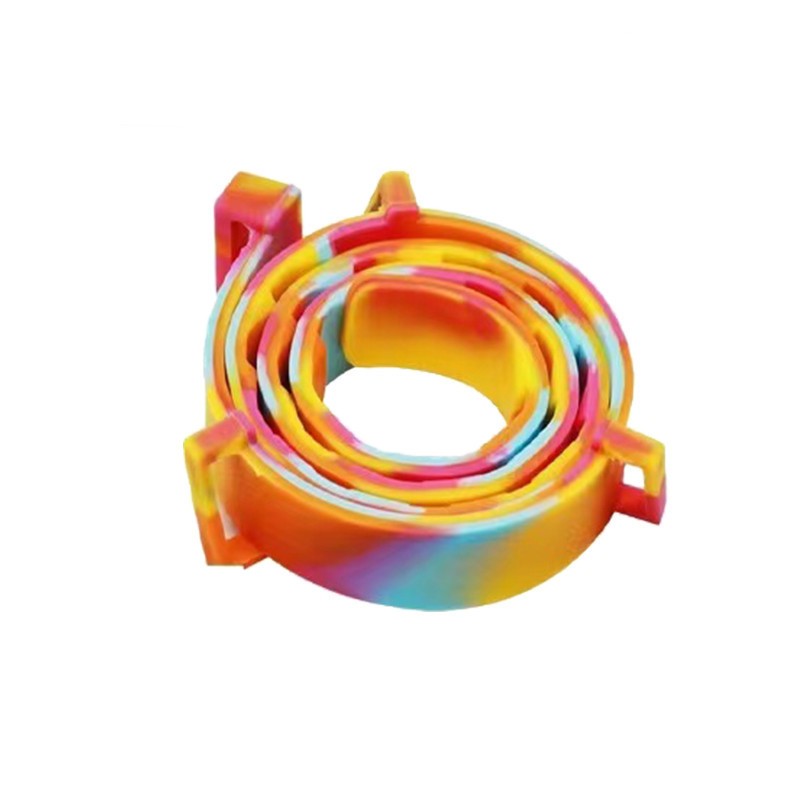 KFX-5234365 Rose Red Anti-Flea Collar for Cats and Dogs - Durable Plastic Design