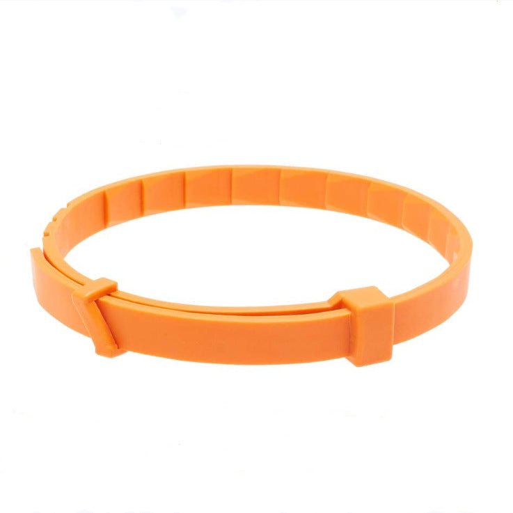 KFX-5234365 Rose Red Anti-Flea Collar for Cats and Dogs - Durable Plastic Design