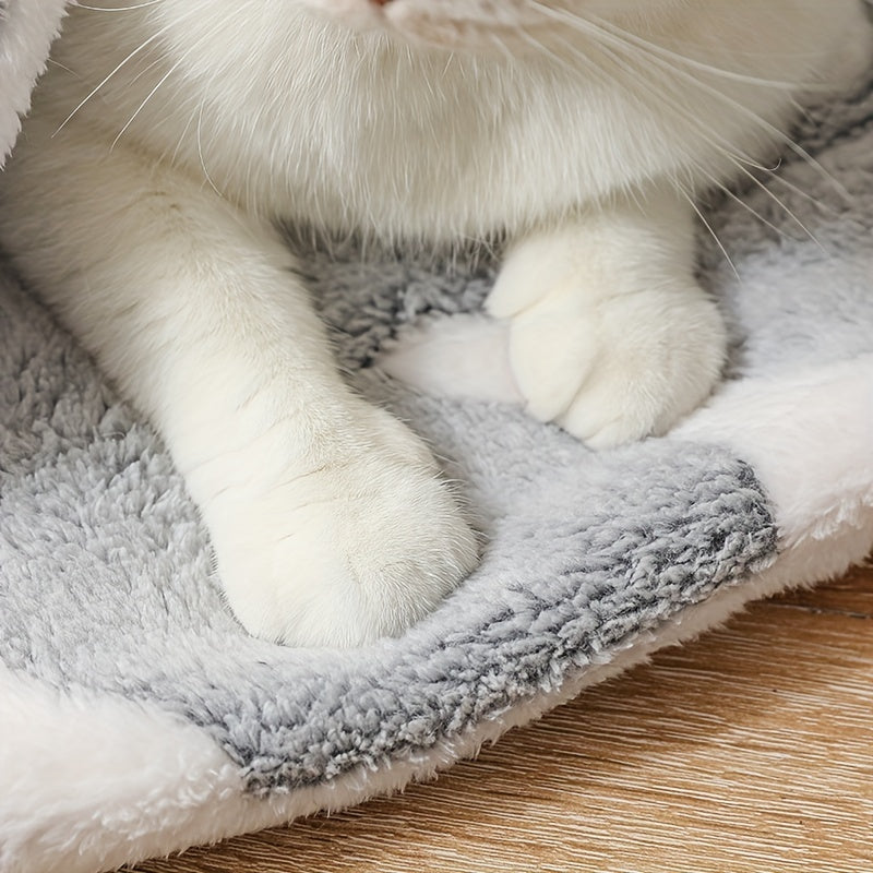 KFX-5235645 Self-Warming Reversible Pet Sleeping Mat for Dogs and Cats – Soft Coral Velvet Dog Bed, Machine Washable, Non-Slip Crate Pad