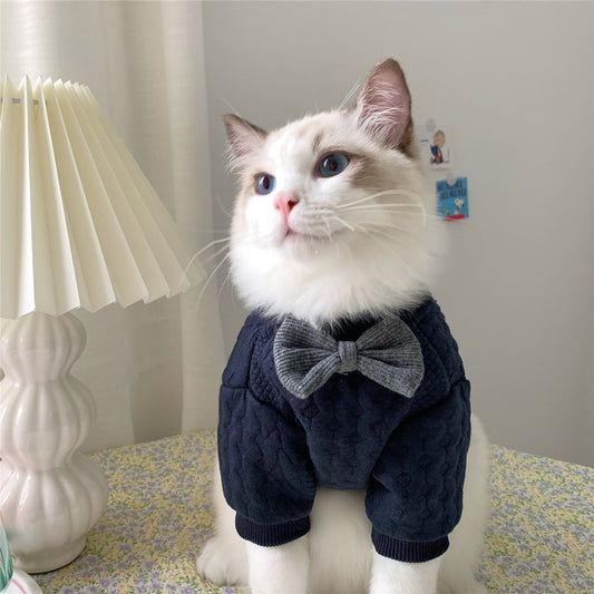 KFX-5236541 Cozy Casual Dark Blue Pet Clothes for Small to Large Dogs
