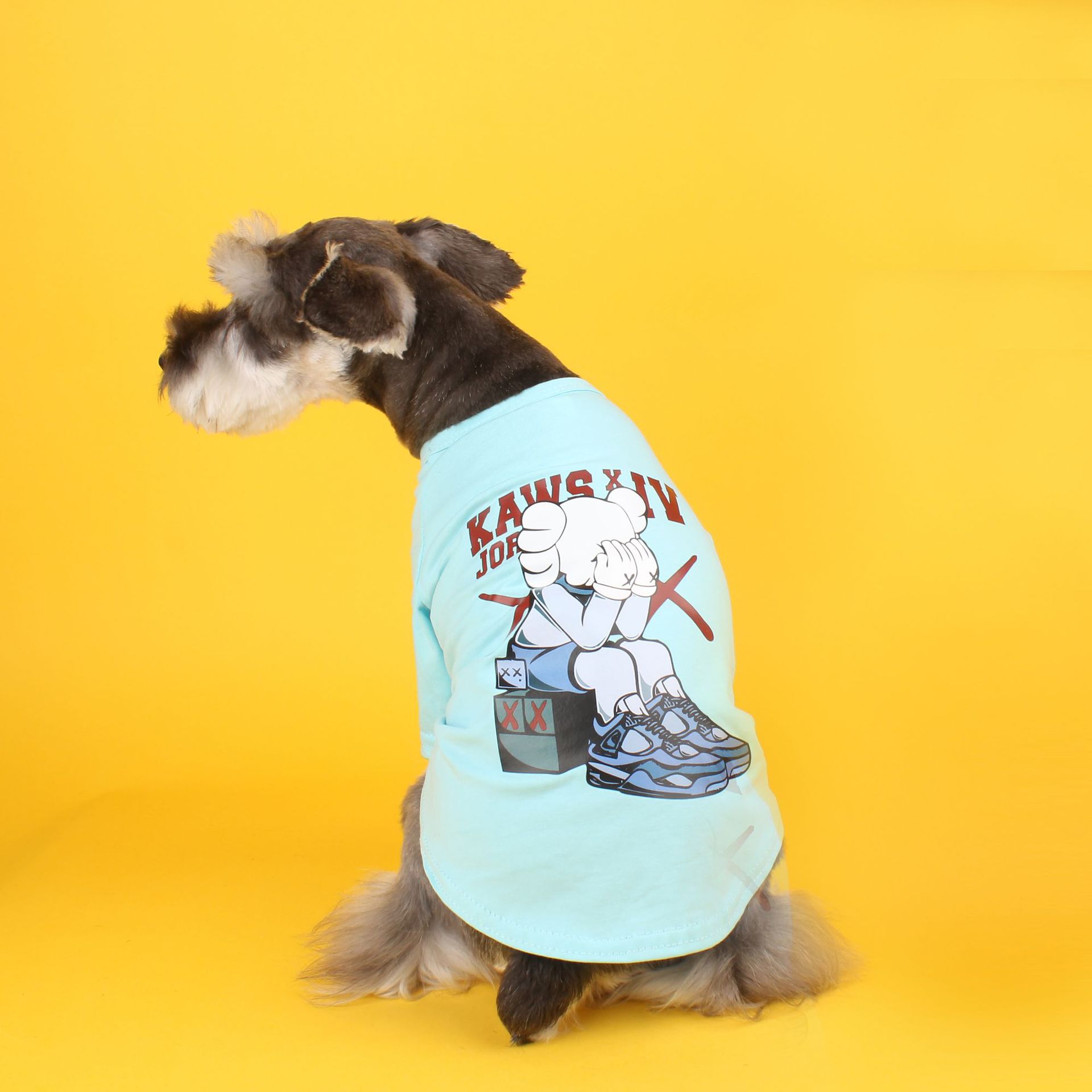 KFX-5238717 Cotton Summer T-Shirt for Small and Medium Dogs and Cats - Various Colors Available