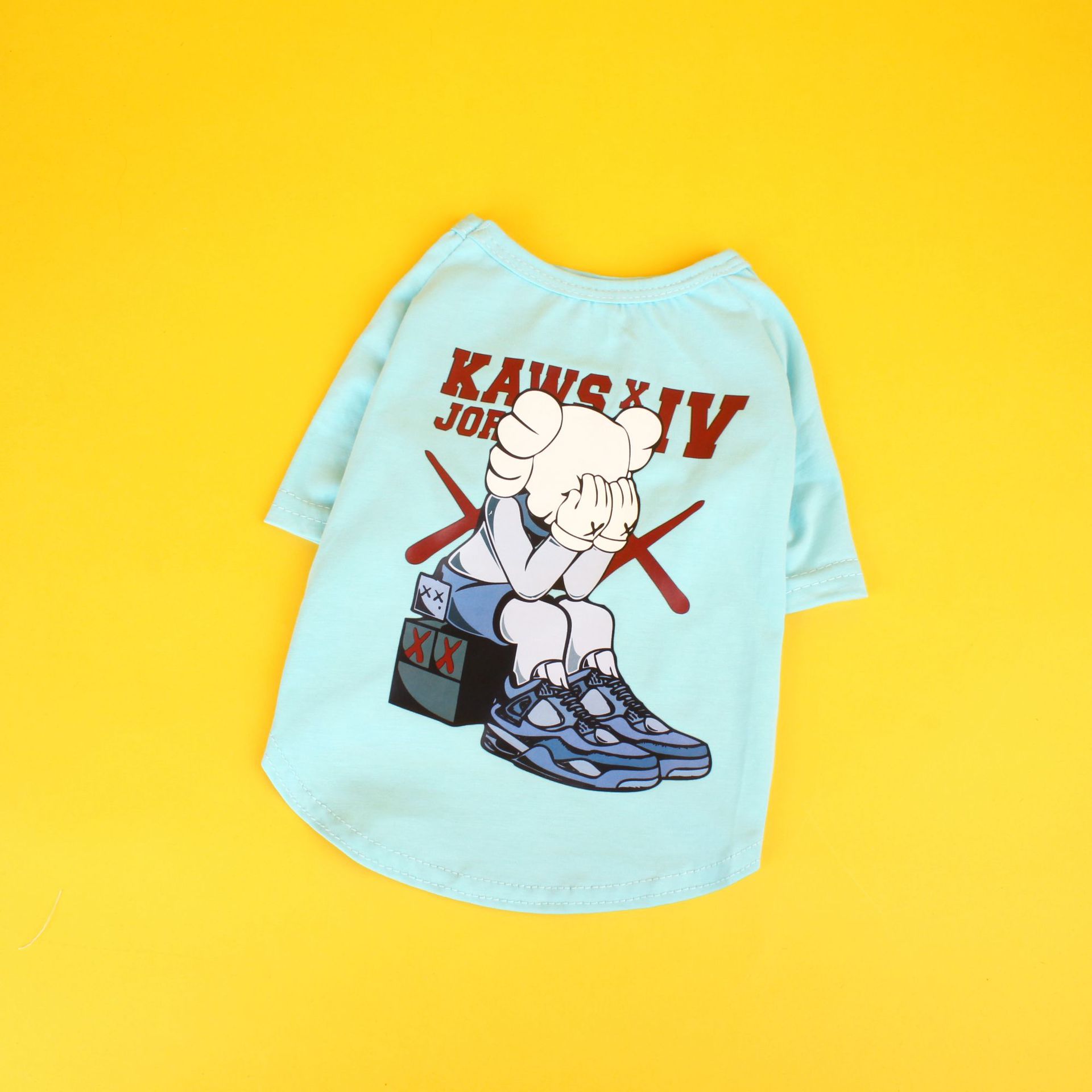 KFX-5238717 Cotton Summer T-Shirt for Small and Medium Dogs and Cats - Various Colors Available