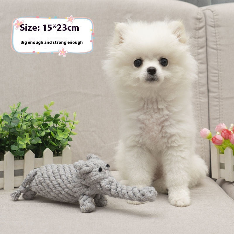 KFX-5238973 Durable Cotton Rope Chewing Toy for Dogs - Molar Friendly Designs