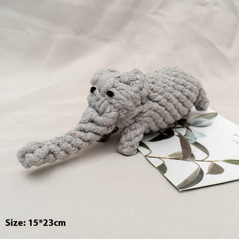 KFX-5238973 Durable Cotton Rope Chewing Toy for Dogs - Molar Friendly Designs