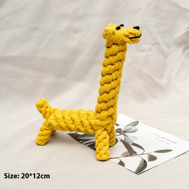 KFX-5238973 Durable Cotton Rope Chewing Toy for Dogs - Molar Friendly Designs