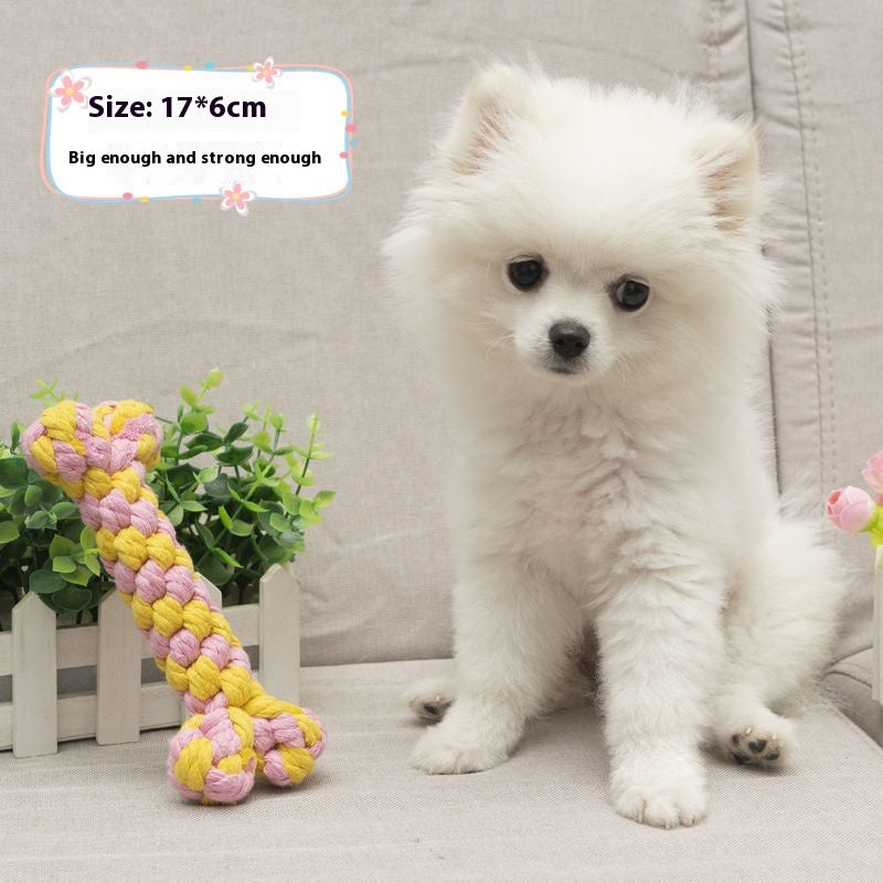 KFX-5238973 Durable Cotton Rope Chewing Toy for Dogs - Molar Friendly Designs