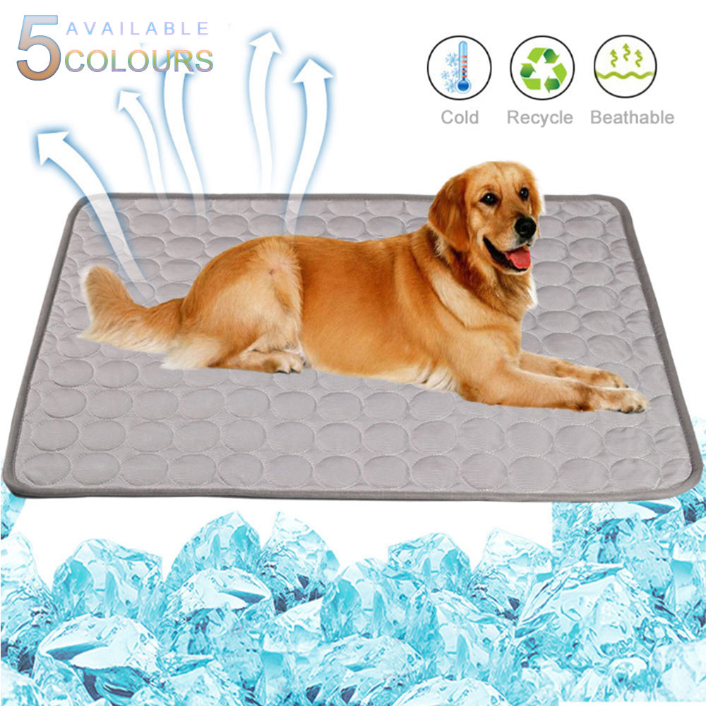 KFX-5239997 Cooling Pet Pad with Anti-Slip Waterproof Base - Multiple Sizes Available