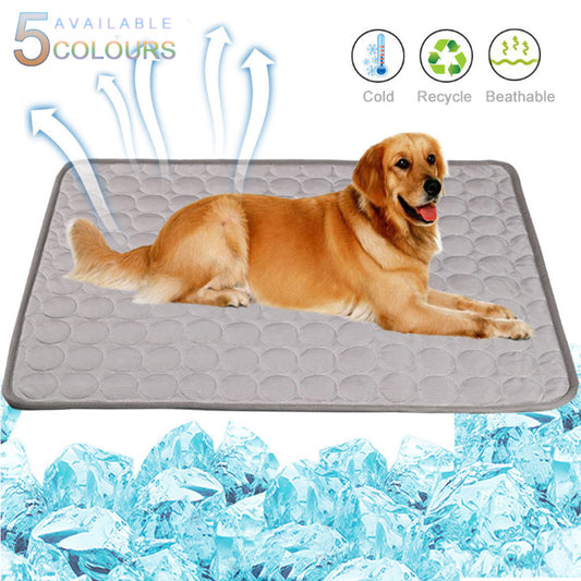 KFX-5239997 Cooling Pet Pad with Anti-Slip Waterproof Base - Multiple Sizes Available