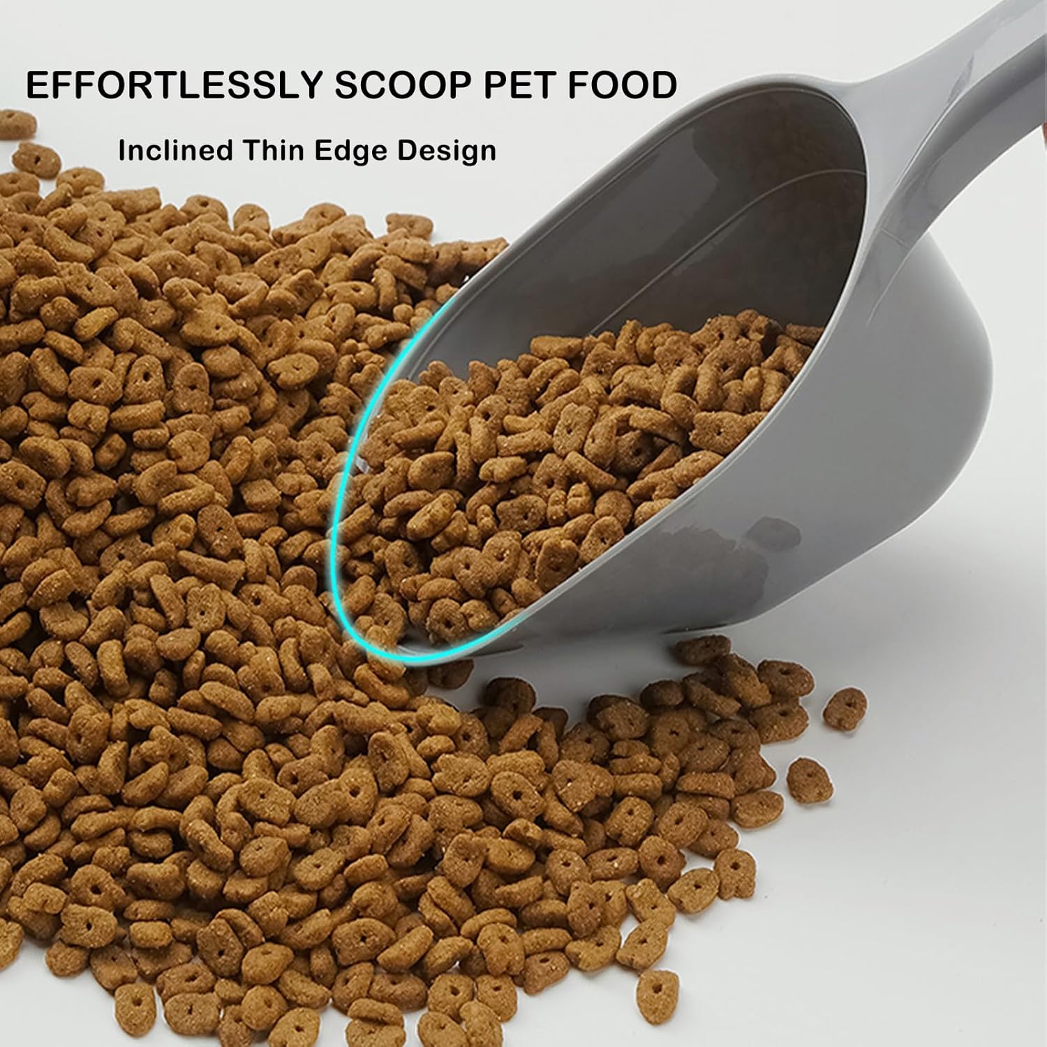 KFX-5251133 Pet Food Scoop with Measurement Lines for Accurate Portioning - 1 Cup Capacity, BPA-Free Plastic, Eco-Friendly Design