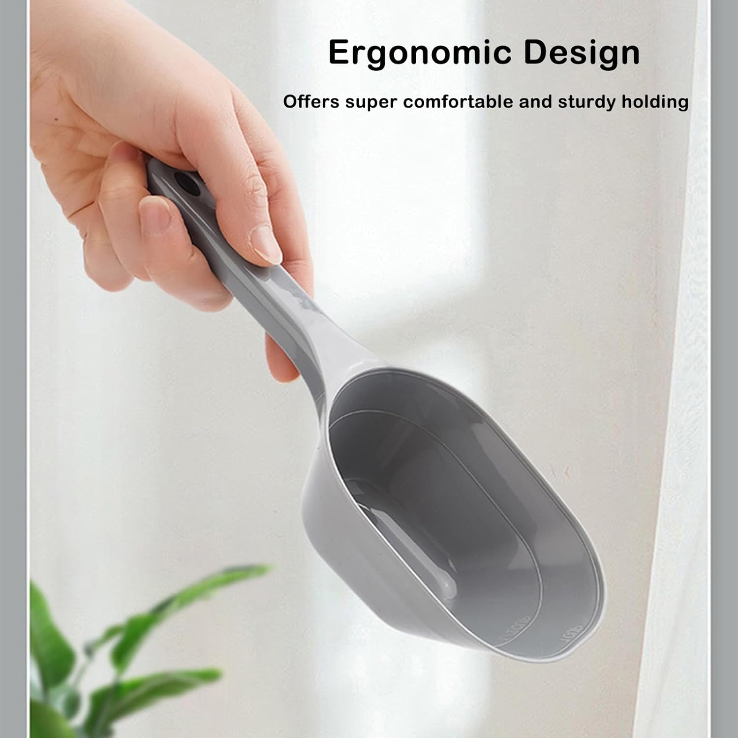 KFX-5251133 Pet Food Scoop with Measurement Lines for Accurate Portioning - 1 Cup Capacity, BPA-Free Plastic, Eco-Friendly Design