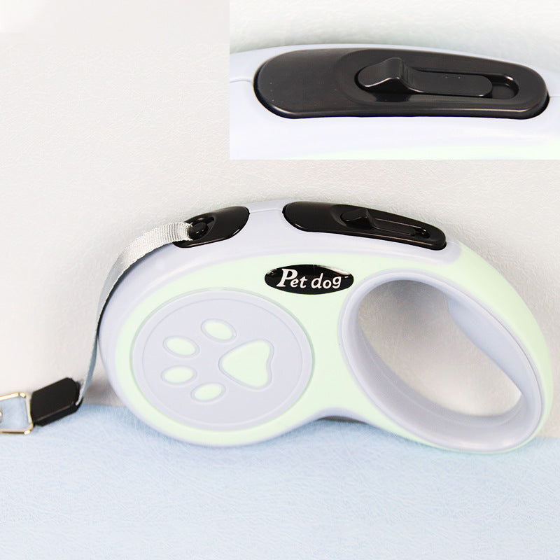 KFX-5253437 Retractable Dog Leash with One-Click Brake – Multiple Colors and Lengths Available