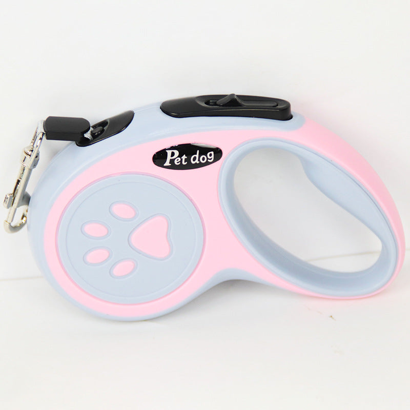 KFX-5253437 Retractable Dog Leash with One-Click Brake – Multiple Colors and Lengths Available