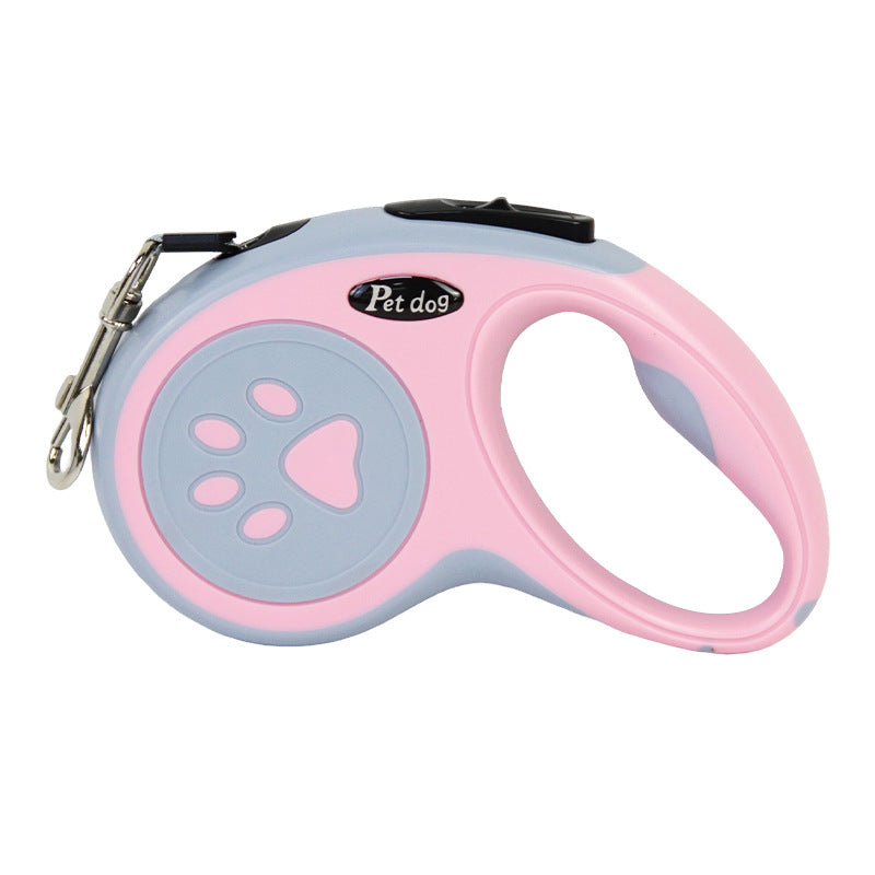 KFX-5253437 Retractable Dog Leash with One-Click Brake – Multiple Colors and Lengths Available