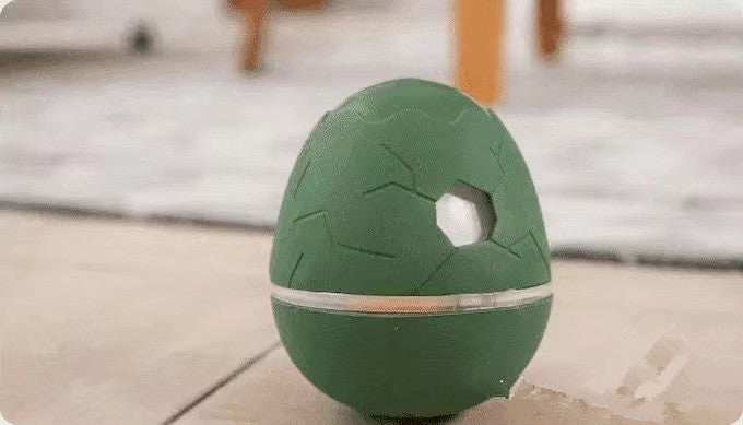 KFX-5254461 Egg Shaped Dancing Toy for Pets - Interactive Snack Dispenser with Whistle, Light and Motion