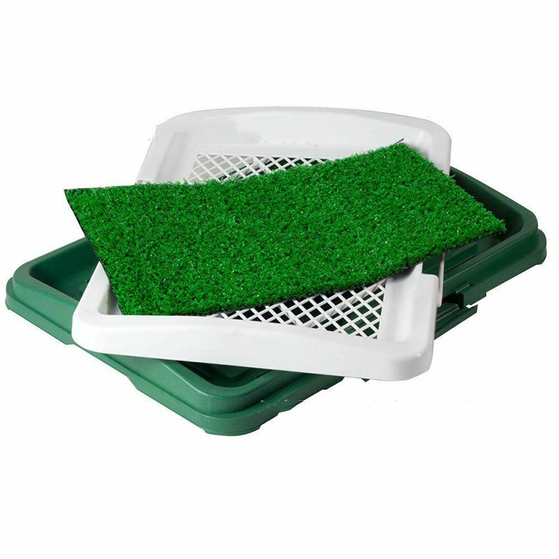 KFX-5255101 Dog Potty Training System with Antibacterial Lawn Carpet and Easy Clean Grid Design