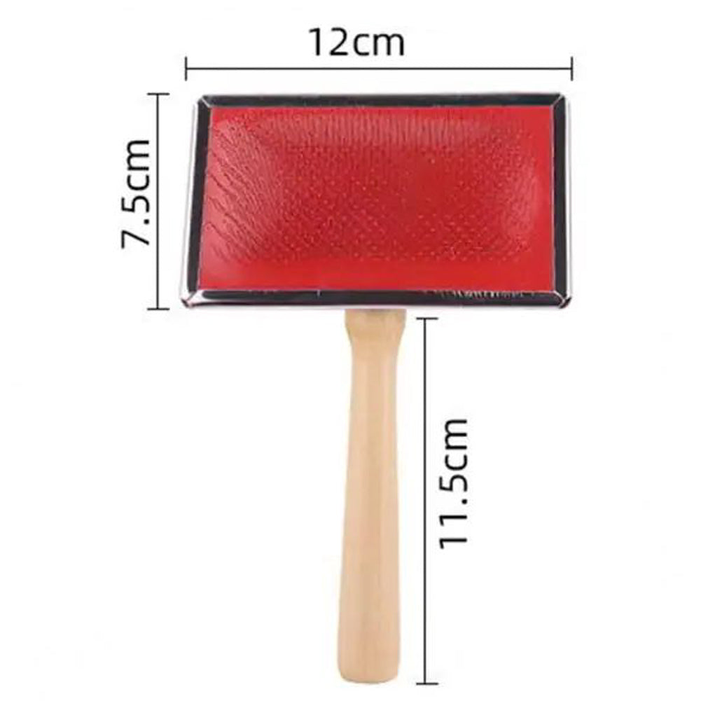 KFX-5255229 Durable Stainless Steel Pet Grooming Comb for Dogs and Cats - Gentle Knot and Tangle Remover with Ergonomic Handle