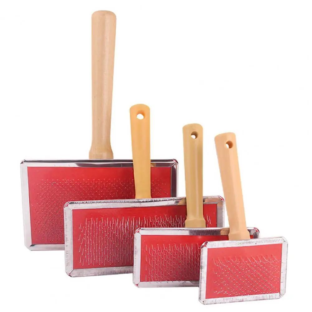 KFX-5255229 Durable Stainless Steel Pet Grooming Comb for Dogs and Cats - Gentle Knot and Tangle Remover with Ergonomic Handle