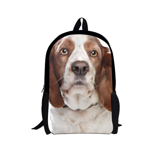 KFX-5255869 Cute Cartoon Puppy Dog Waterproof Backpack for Elementary School Students, Medium Size, Perfect for Gifts