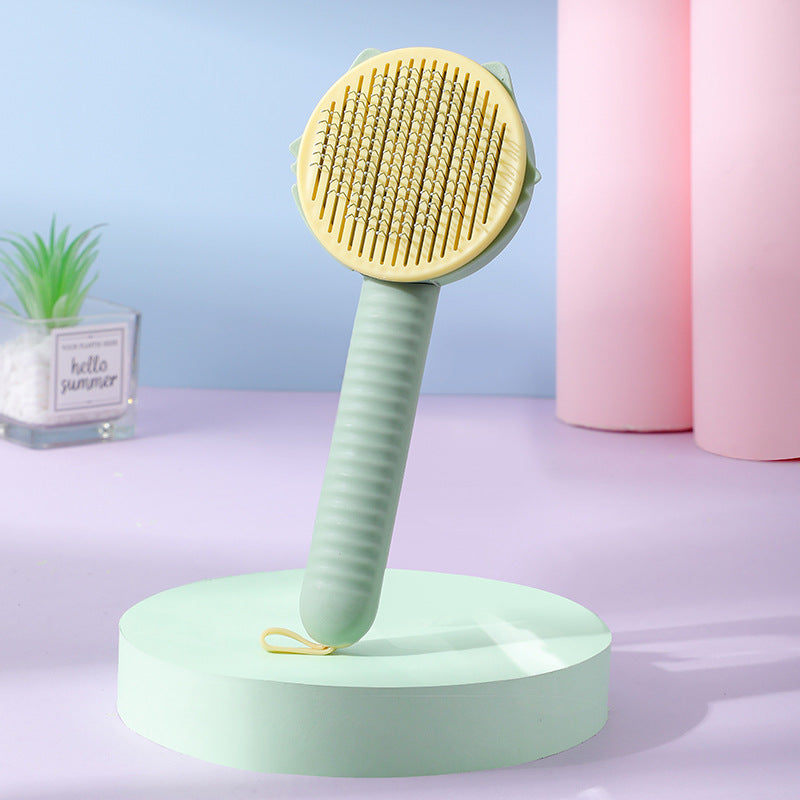 KFX-5260989 Colorful Floating Comb Brush for Cats and Dogs - Plastic Pet Grooming Tool
