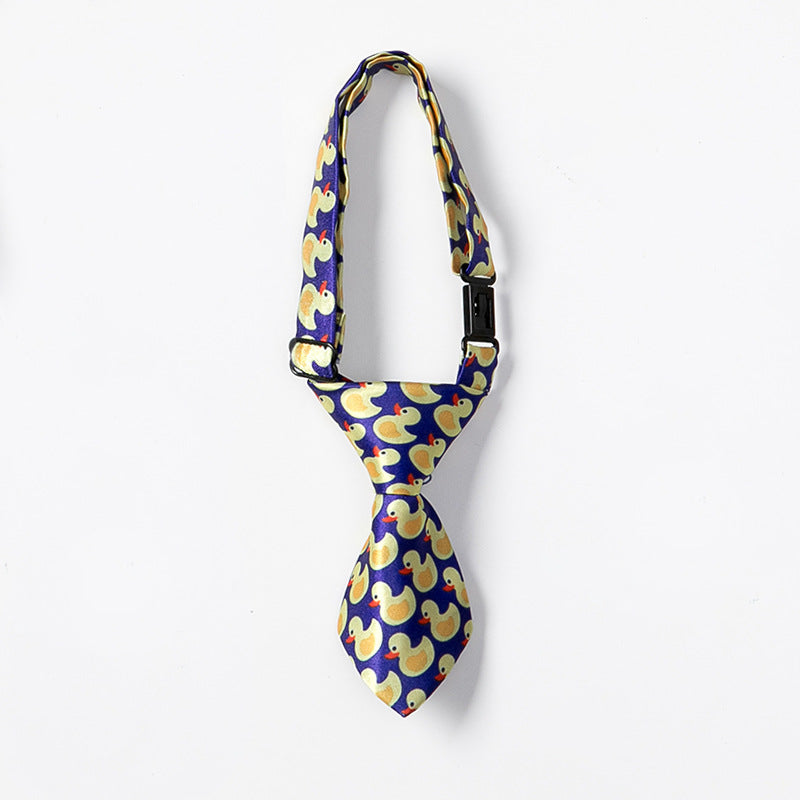 KFX-5261373 Cartoon Patterned Polyester Dog Bow Tie Accessory for Pets