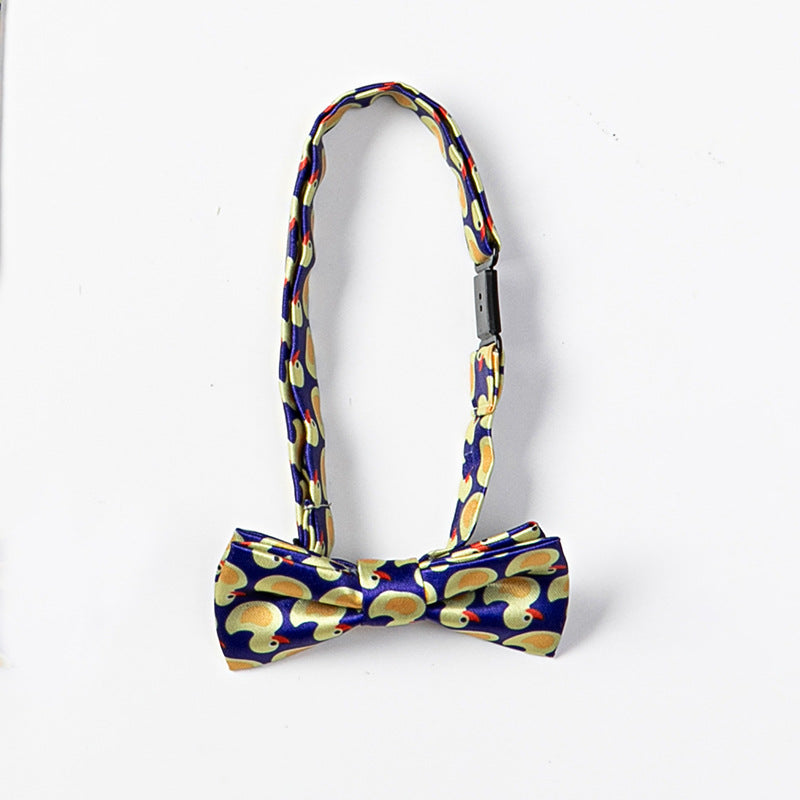 KFX-5261373 Cartoon Patterned Polyester Dog Bow Tie Accessory for Pets