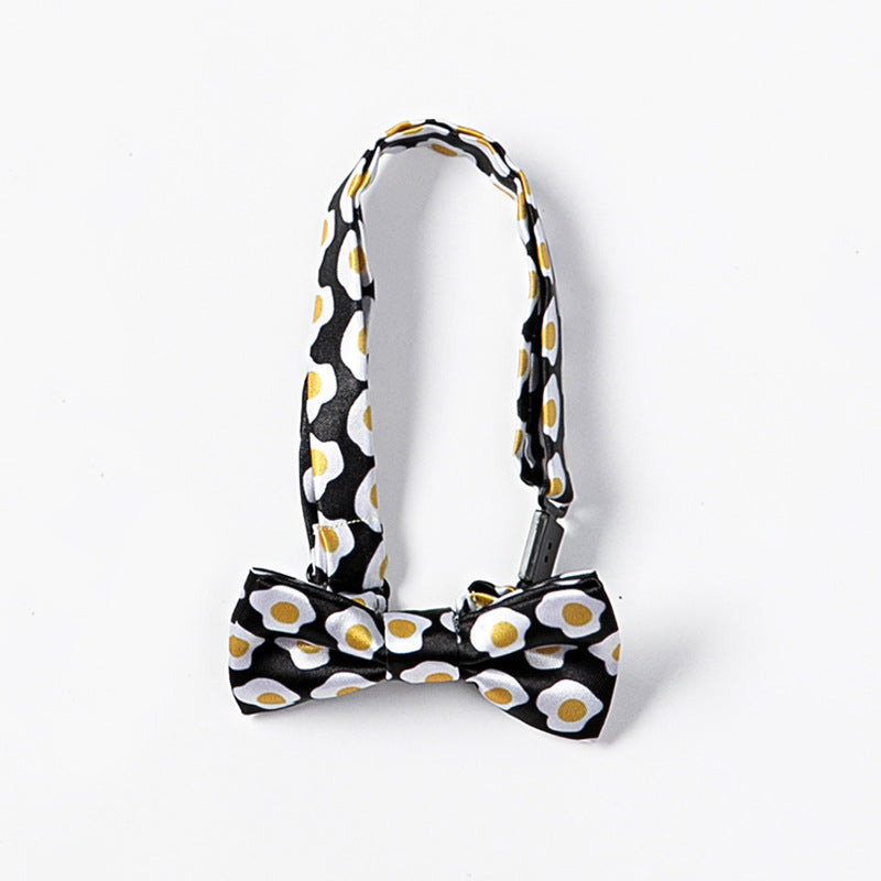 KFX-5261373 Cartoon Patterned Polyester Dog Bow Tie Accessory for Pets