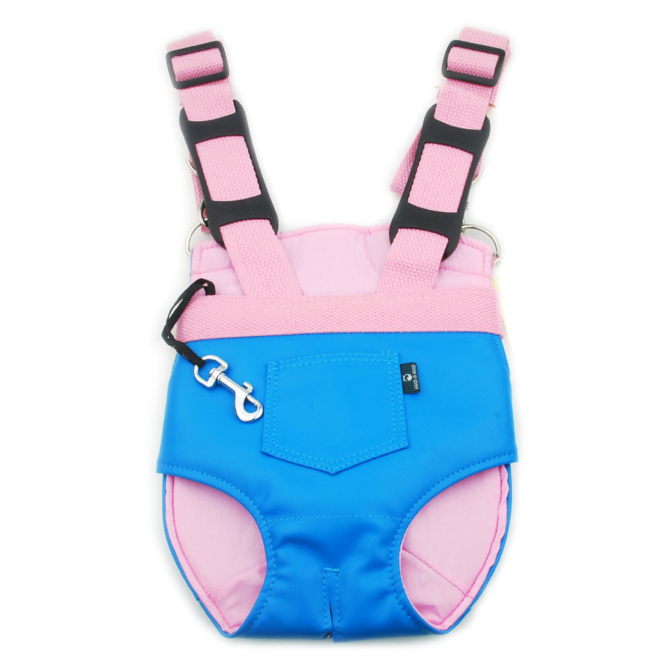 KFX-5261629 Soft PU Pet Backpack in Pink, Blue, Gray, and Brown - Available in Multiple Sizes