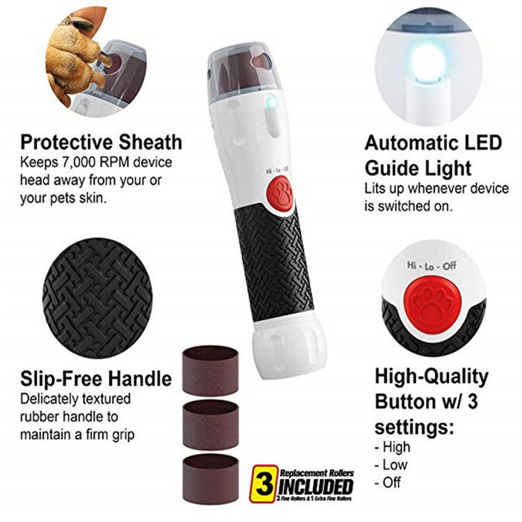 KFX-5263165 Pet Nail Polisher with ABS and Silicone Design - Compact and Easy to Use