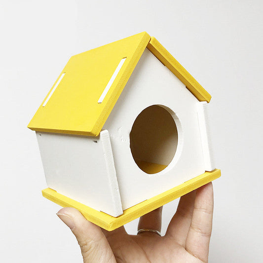 KFX-5263421 Hamster Nest Playground with Ladder - Durable, Non-Toxic PVC Pet House and Toy