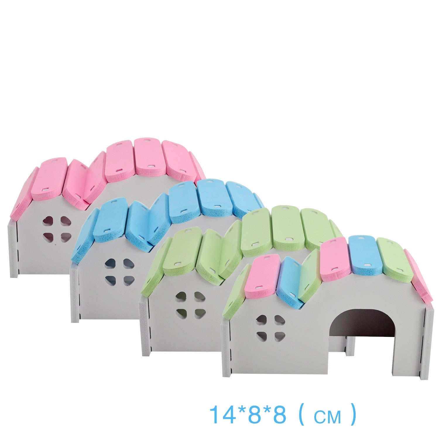 KFX-5263421 Hamster Nest Playground with Ladder - Durable, Non-Toxic PVC Pet House and Toy