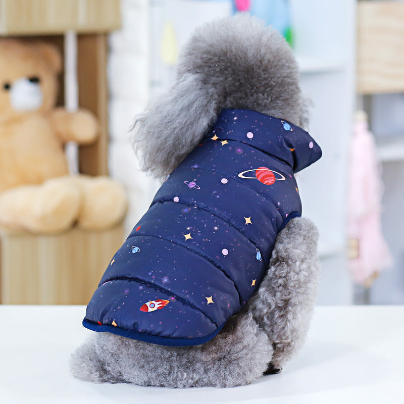 KFX-5263549 Cotton Padded Pet Vest for Dogs - Casual Style, Multiple Sizes Available