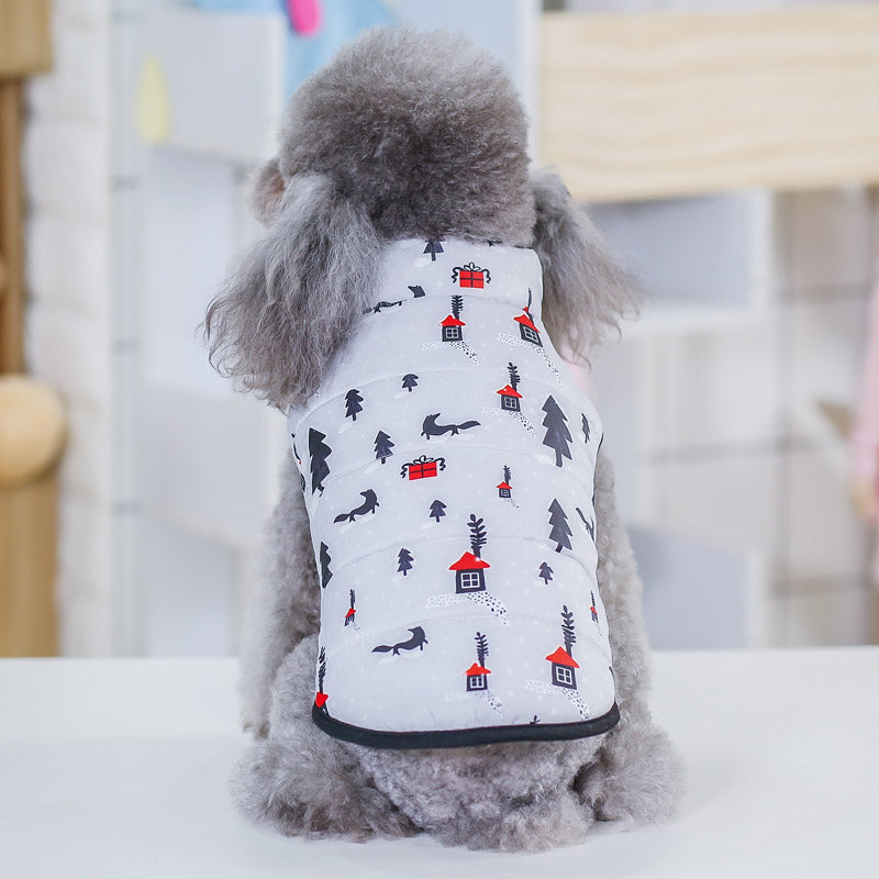 KFX-5263549 Cotton Padded Pet Vest for Dogs - Casual Style, Multiple Sizes Available