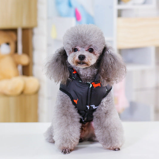 KFX-5263549 Cotton Padded Pet Vest for Dogs - Casual Style, Multiple Sizes Available