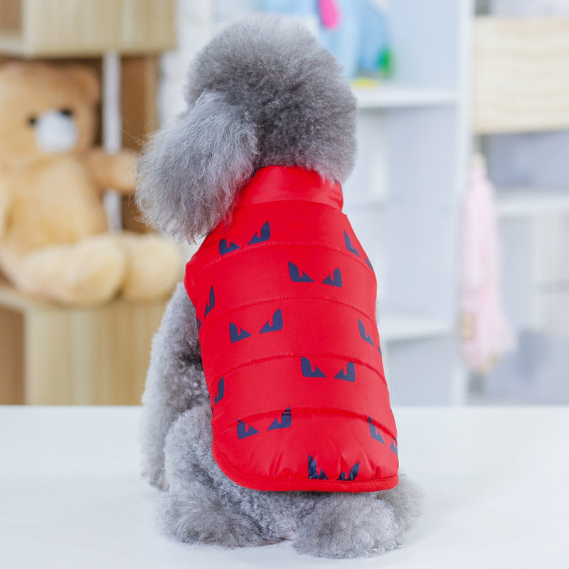 KFX-5263549 Cotton Padded Pet Vest for Dogs - Casual Style, Multiple Sizes Available