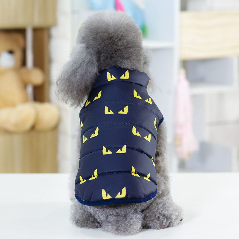 KFX-5263549 Cotton Padded Pet Vest for Dogs - Casual Style, Multiple Sizes Available