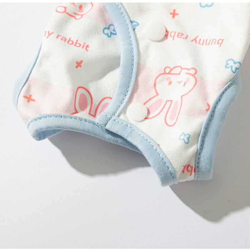 KFX-5263933 Cute Recovery Suit for Small Dogs and Cats - Anti-Licking Belly Wrap with Bear and Rabbit Patterns