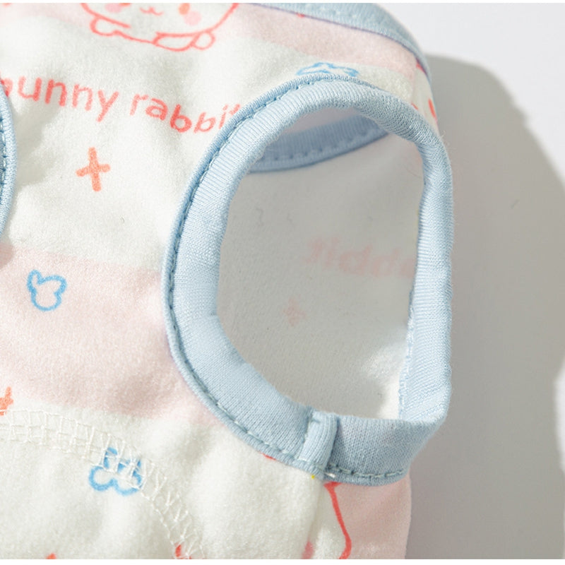 KFX-5263933 Cute Recovery Suit for Small Dogs and Cats - Anti-Licking Belly Wrap with Bear and Rabbit Patterns