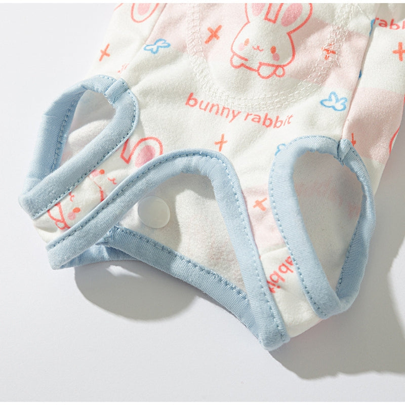 KFX-5263933 Cute Recovery Suit for Small Dogs and Cats - Anti-Licking Belly Wrap with Bear and Rabbit Patterns
