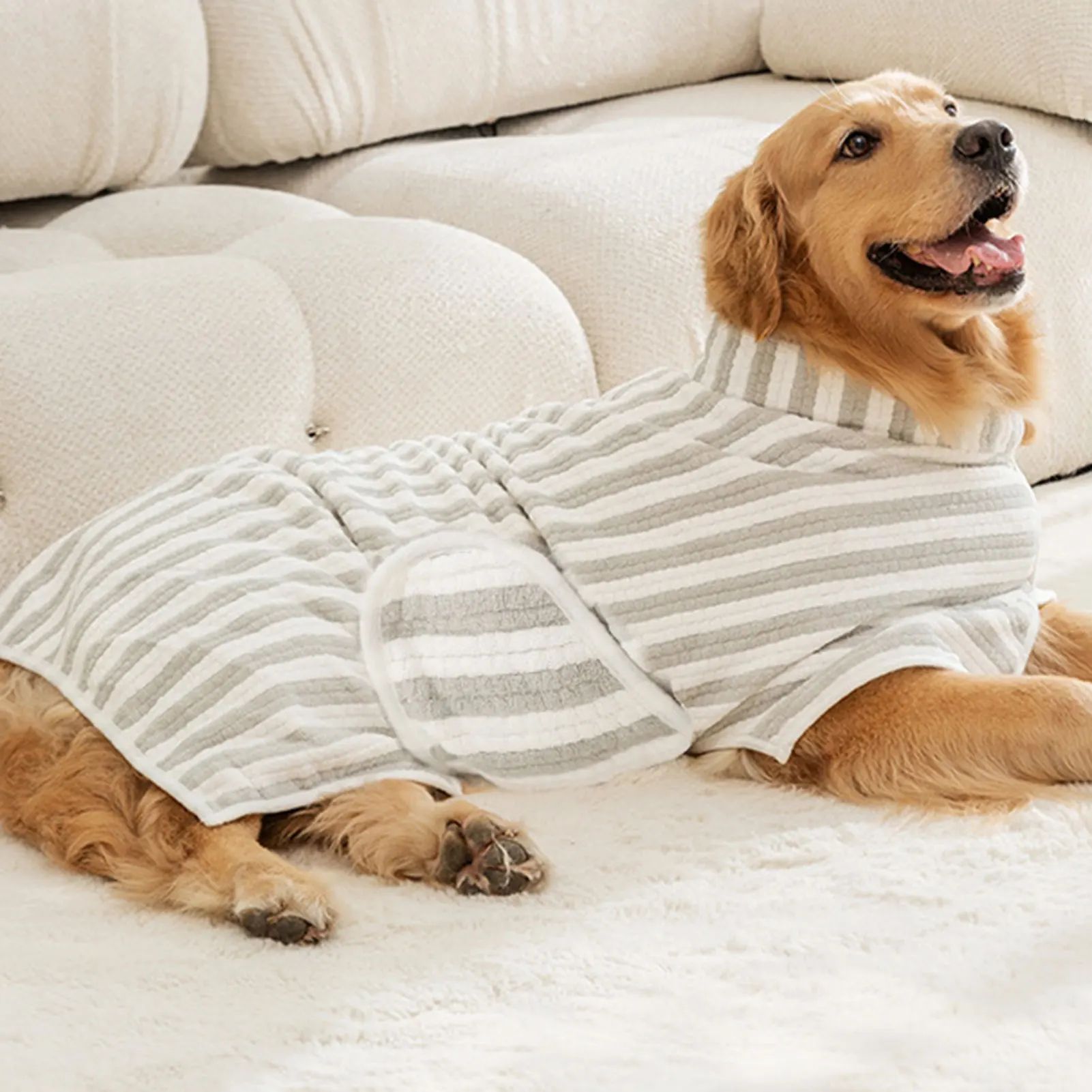 KFX-5264829 Ultra-Absorbent Quick-Drying Bath Towel for Dogs – Ideal for Large, Medium, and Small Breeds