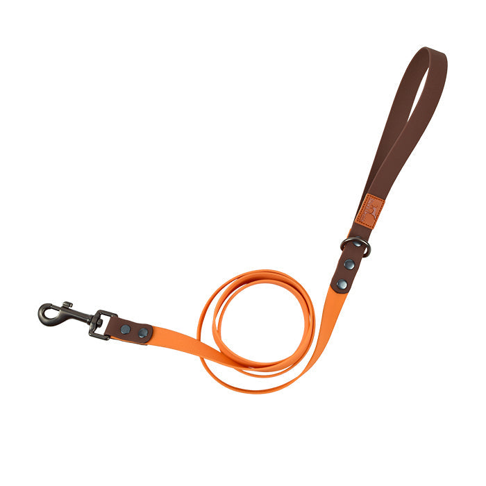 KFX-5264957 Retro Dog Collar and Traction Rope Set - PVC Polymer for Comfortable Walking