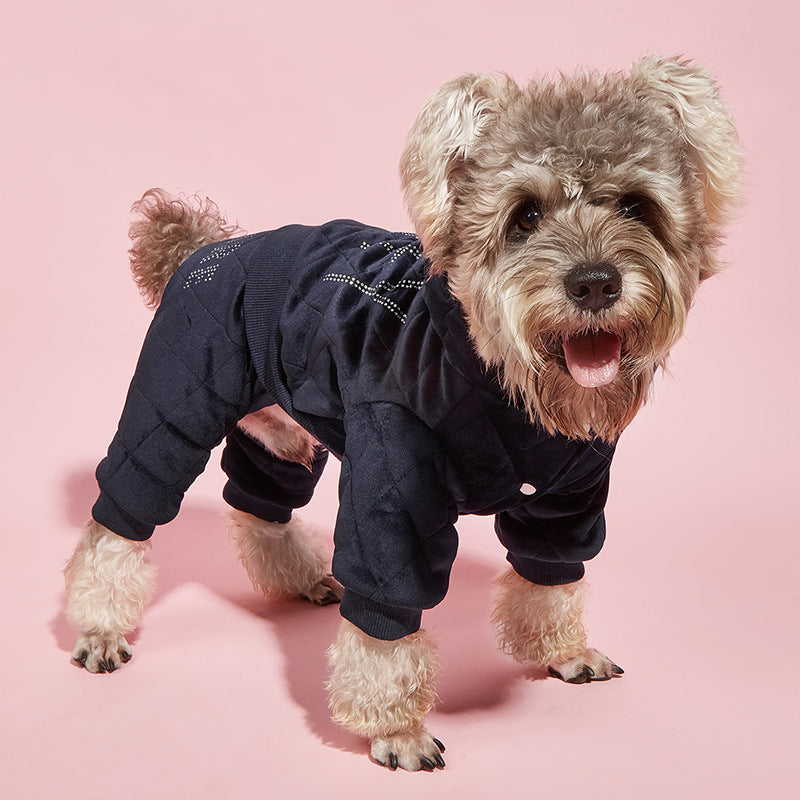 KFX-5267517 Cotton-Padded Jacket for Cats and Dogs with Four-Legged Design
